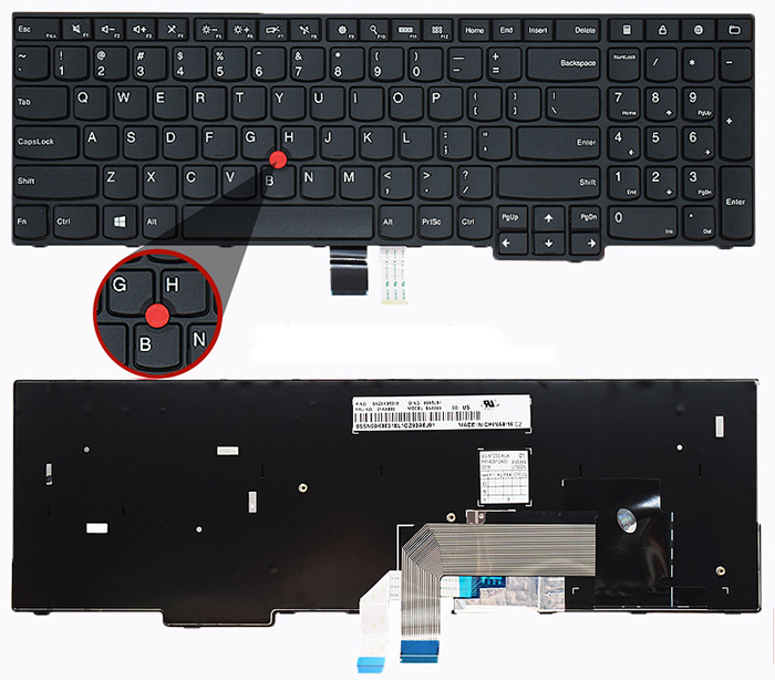 Erstatte tastatur LENOVO  til ThinkPad-E560-Series 