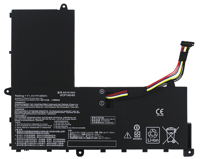 Erstatte Bærbar Batteri ASUS  til EeeBook-E202SA-1B 