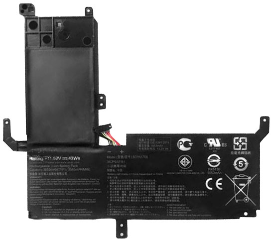 Erstatte Bærbar Batteri Asus  til VivoBook-Flip-15-TP510UQ-E8033T 