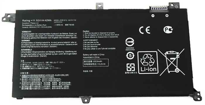 Erstatte Bærbar Batteri ASUS  til VivoBook-X430UN 