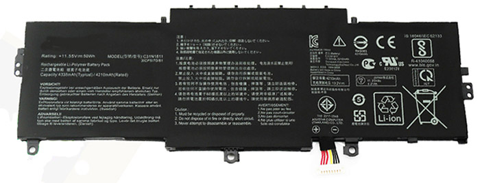 Erstatte Bærbar Batteri ASUS  til Zenbook-Deluxe14 