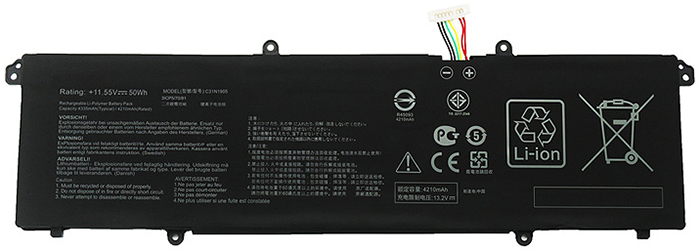 Erstatte Bærbar Batteri Asus  til VivoBook-14-S433FL 