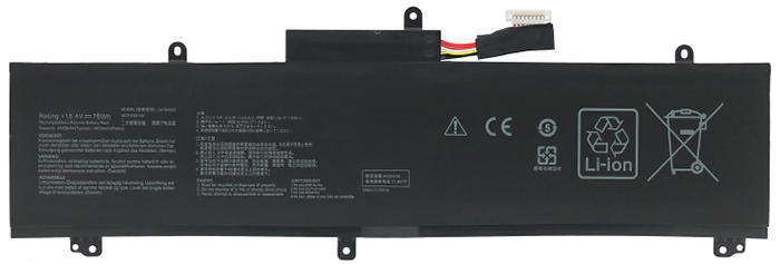 Erstatte Bærbar Batteri ASUS  til ROG-Zephyrus-S-GX502 