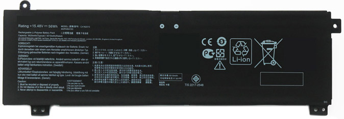 Erstatte Bærbar Batteri asus  til ROG-Strix-G17-FX507ZC 