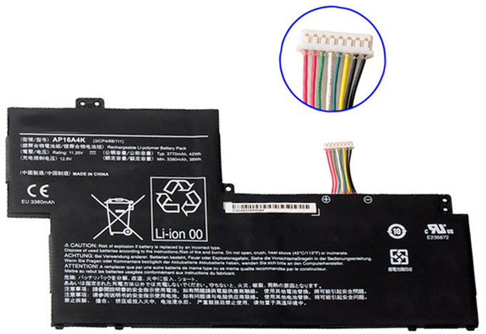 Erstatte Bærbar Batteri Acer  til Swift-1-SF113-31-P57A 