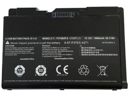 Erstatte Bærbar Batteri SCHENKER  til XMG-P722 