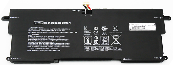 Erstatte Bærbar Batteri Hp  til 915191-955 