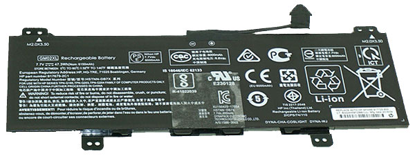 Erstatte Bærbar Batteri HP  til GM02047XL 