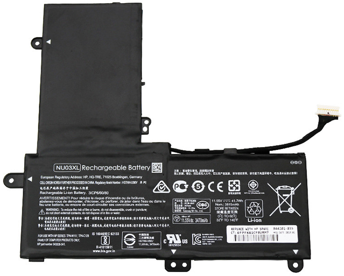 Erstatte Bærbar Batteri Hp  til Pavilion-x360-Convertible-PC-Series 