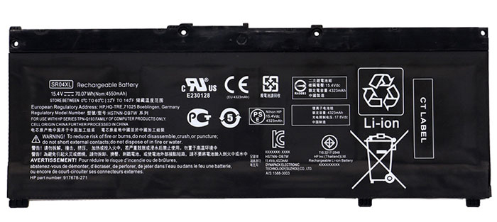 Erstatte Bærbar Batteri HP   til OMEN-15-CE038TX 