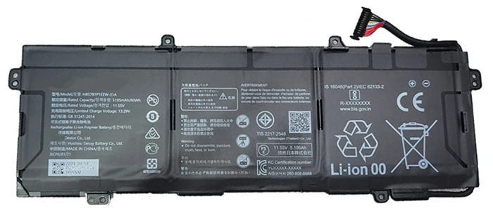 Erstatte Bærbar Batteri HUAWEI  til HB5781P1EEW-31C 