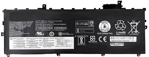 Erstatte Bærbar Batteri lenovo  til ThinkPad-X1-Carbon-2018-20KGS03900 