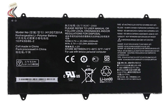 Erstatte Bærbar Batteri lenovo  til H12GT201A 