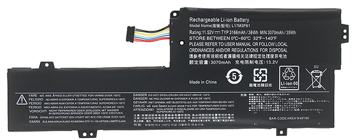 Erstatte Bærbar Batteri lenovo  til IdeaPad-Yoga-V530S-14IKB 