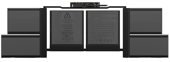 Erstatte Bærbar Batteri apple  til MacBook-Pro-15-A1990-2018-Year 